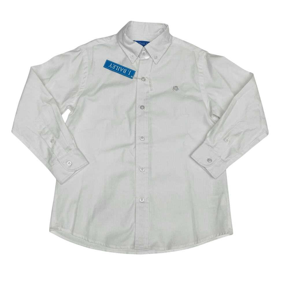 NWT J. Bailey Size 12 White Oxford Shirt